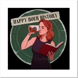 Happy Hour History Podcast Logo Full Posters and Art